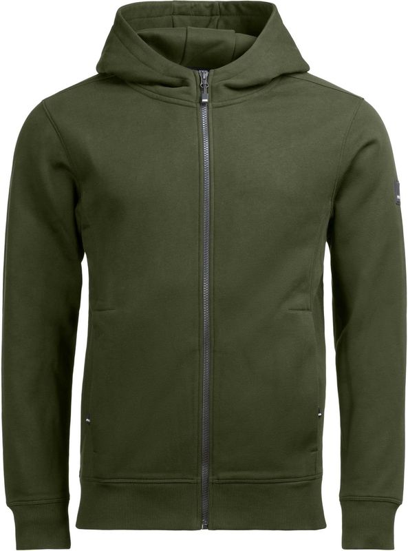 FHB Quentin Hoodie uniseks Olijf maat XS