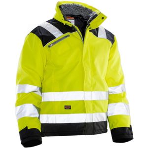 Jobman 1346 Hi-Vis Winter Jacket Star Geel/Zwart