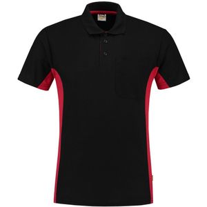 Tricorp 202002 Poloshirt Zwart-Rood