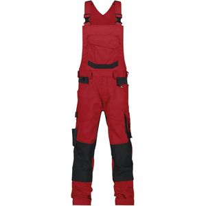 Dassy - Tronix - Bretelbroek - Rood/Zwart - Met Stretch en Kniezakken