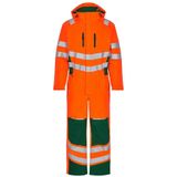 F. Engel 4946 Safety Winter Boiler Suit Orange/Green maat 4XL