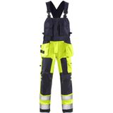 Fristads Flamestat high vis Amerikaanse overall klasse 2 1075 ATHS Hi-Vis geel/marineblauw