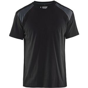 Blåkläder 3379-1042 T-shirt Bi-Colour Zwart/Medium Grijs