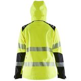 Blåkläder 4791-2513 Dames Softshell jack High Vis High Vis Geel/Zwart maat XXXL