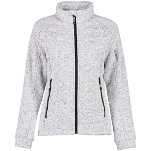 Pro Wear ID 0827 Ladies Quilted Fleece Jacket Grey Melange