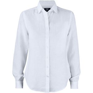 Cutter & Buck Summerland Linen Shirt Dames Wit maat S