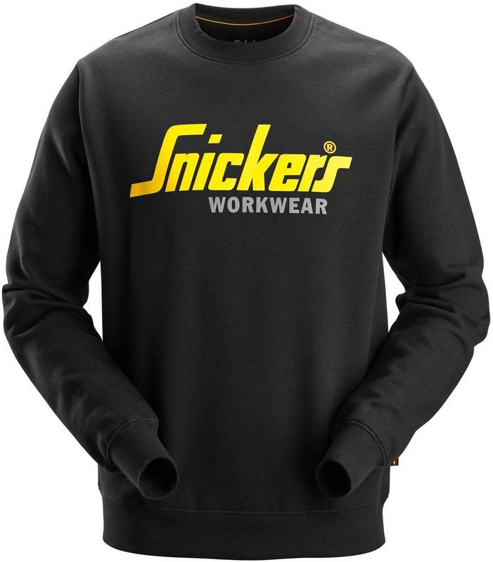 Snickers 2898 Classic Logo Sweatshirt Zwart maat XS