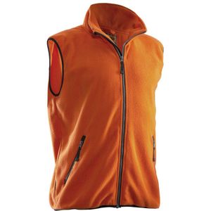 Jobman 7501 Fleece Vest Oranje maat XXL