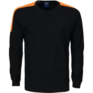 Projob 2020 T-Shirt Lange Mouwen Zwart/Oranje
