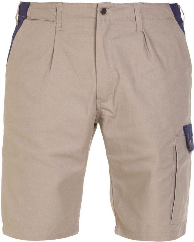 Hydrowear Peelo Korte broek Khaki/Marineblauw maat 58