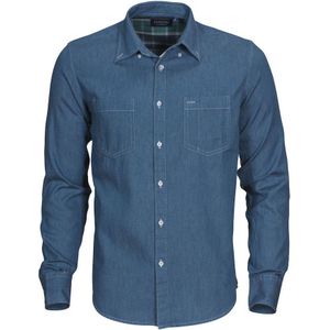 Harvest Jupiter Heren Overhemd Denim Blauw maat XXL