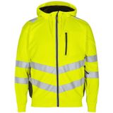 F. Engel 8025 Safety Sweat Cardigan Yellow/Black