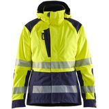 Blåkläder - 4436-1987 - Dames Shelljack - High Vis Geel/Marineblauw