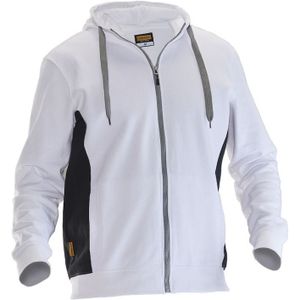 Jobman 5400 Sweatshirt Hoodie Wit/Zwart