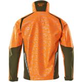 Mascot 19202-291 Softshell jas Hi-Vis Oranje/Mosgroen