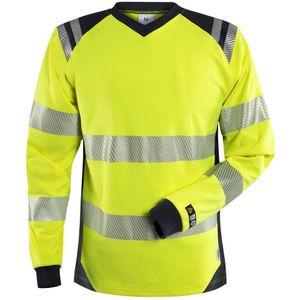 Fristads Flamestat high-vis T-shirt dames klasse 3 7357 TFL Hi-Vis geel/marineblauw maat S