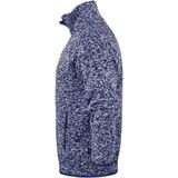 Fleecejas - Mêlée Effect - Polyester - Contrasterende Ritssluitingen