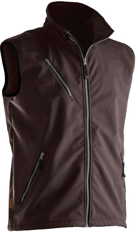 Jobman 7502 Light Softshell Vest Bruin maat XXL