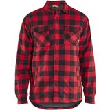 Blåkläder 4704-1168 Gevoerd overhemd flanel Rood/Zwart maat 4XL