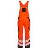 F. Engel 3543 Safety Ladies Bib Overall Repreve Orange/Anthracite