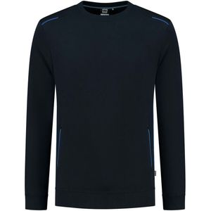 Tricorp 302703 Sweater Accent Marineblauw/Royalblauw maat XS