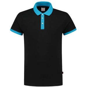 Tricorp 201002 Poloshirt Slim Fit Zwart-Turqouise