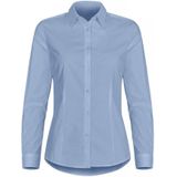 Clique - Stretch Shirt L/S - Lichtblauw - Dames