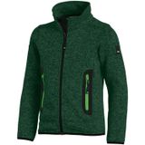 FHB Mats Gebreide Fleece Kinderjack Groen maat 98/104