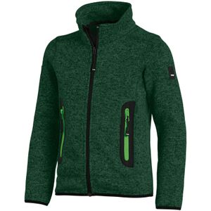FHB Mats Gebreide Fleece Kinderjack Groen maat 98/104