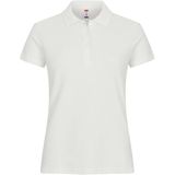 Clique Basic Polo Women Dames Offwhite maat XS