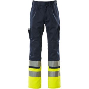 Mascot Safe Compete Broek met kniezakken 12379-430 - marine/hi-vis geel