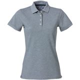 Clique Heavy Premium Polo Ladies Grijsmelange