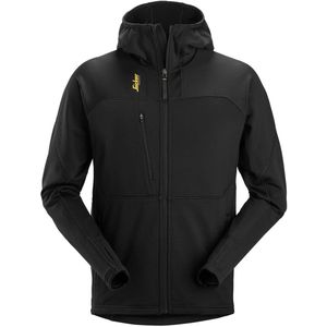 Snickers 9420 Thermal Body Mapping Fleece Hoodie met Rits Zwart maat XS
