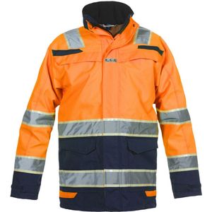 Hydrowear Italië En20471 Parka Italie Fluor Oranje/Marine maat XXL