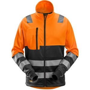 Snickers 8035 AllroundWork High-Vis Jack met rits Klasse 2 High-Vis Oranje/Zwart maat XS