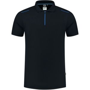 Tricorp 202703 Poloshirt Accent Marineblauw/Royalblauw maat XS