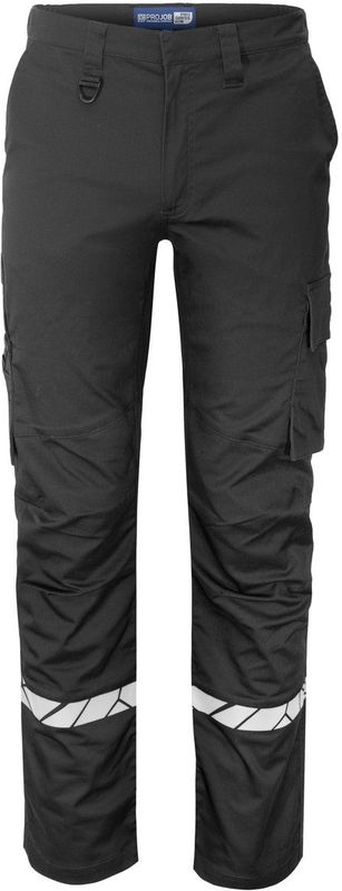 Projob 7507 Stretchbroek Zonder Kniezakken Heren Zwart/Zwart maat C44