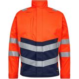 Engel - Safety+ werkjack - Hi-vis Orange / Blue Ink
