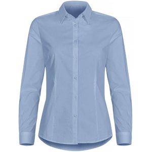 Clique Stretch Dames Overhemd Lichtblauw