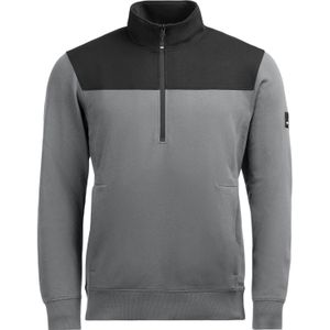 FHB Rob Zip-Sweatshirt Grijs-Zwart