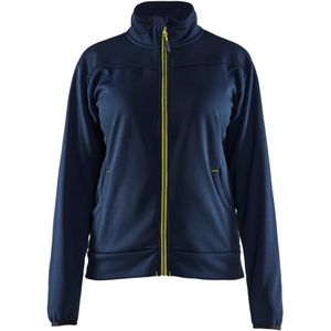 Blåkläder - 3394-2526 - Dames Service Sweatshirt - Donker Marineblauw/High Vis Geel