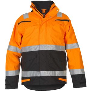 Hydrowear March Multinorm Parka Fluor Oranje/Zwart maat 3XL