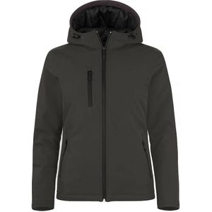 Clique - Padded Hoody Softshell - Donkergrijs - Jack