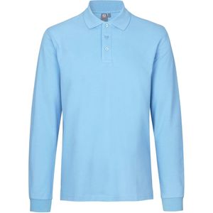 Pro Wear by Id 0544 Long-sleeved polo shirt stretch Light blue