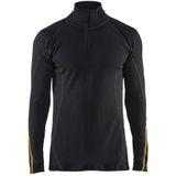 Blåkläder 4796-1075 FR Onderhemd zip-neck 68% merino Zwart