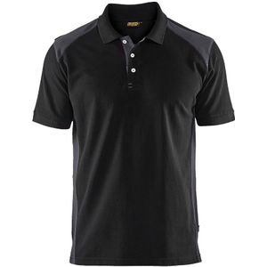 Blåkläder 3324-1050 Poloshirt piqué Zwart/Medium grijs