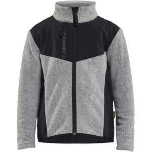 Blåkläder 5207-2536 Gebreid vest kids Grijs mêlee/Zwart maat 110/1