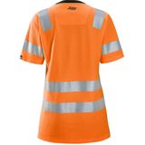Snickers 2537 High-Vis Klasse 2 Dames T-Shirt High-Vis Oranje