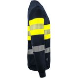 Projob - 6129 - Signalisatiesweater - Geel/Marine - ISO 20471 Klasse 1