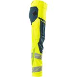 Mascot Accelerate Safe Broek met kniezakken 19078-511 - hi-vis geel/donkerpetrol